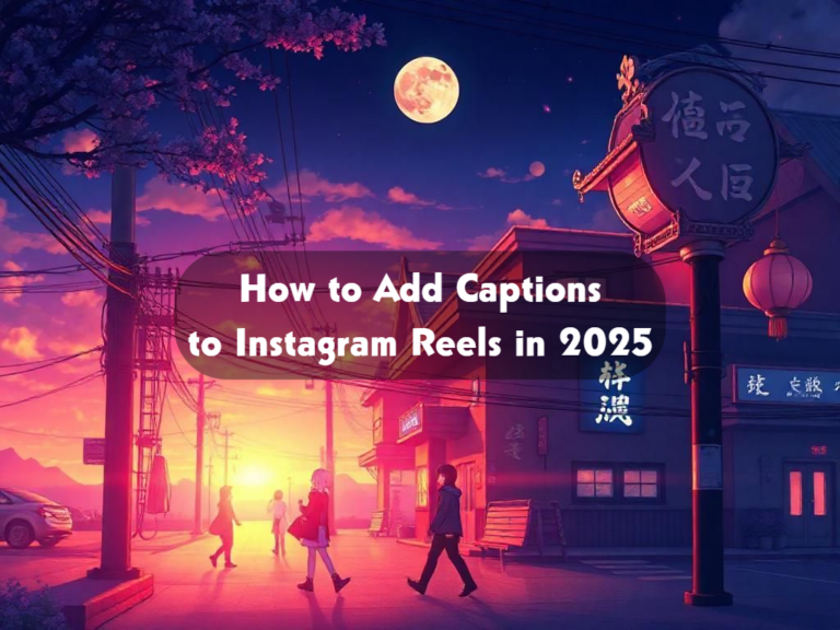 How to Add Captions to Instagram Reels in 2025